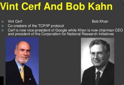 Vinton Cerf dan Bob Kahn penemu  International Network atau biasa disebut Internet